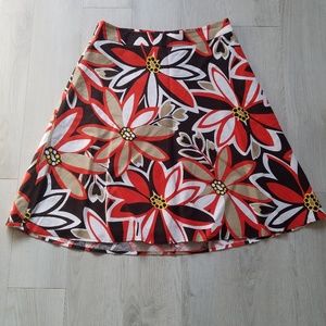 NWOT CATO Linen Floral Skirt